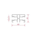 BeClever Rolladen BeClever ALU Mini Doppelführungsschiene CBPG07