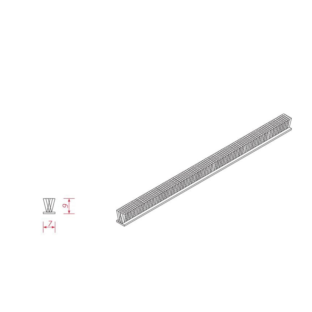 BeClever Rolladen BeClever Bürstendichtung für Führungsschiene 7x9mm CBAI03