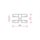 BeClever Rolladen BeClever PVC Mini Doppelführungsschiene CBPG02