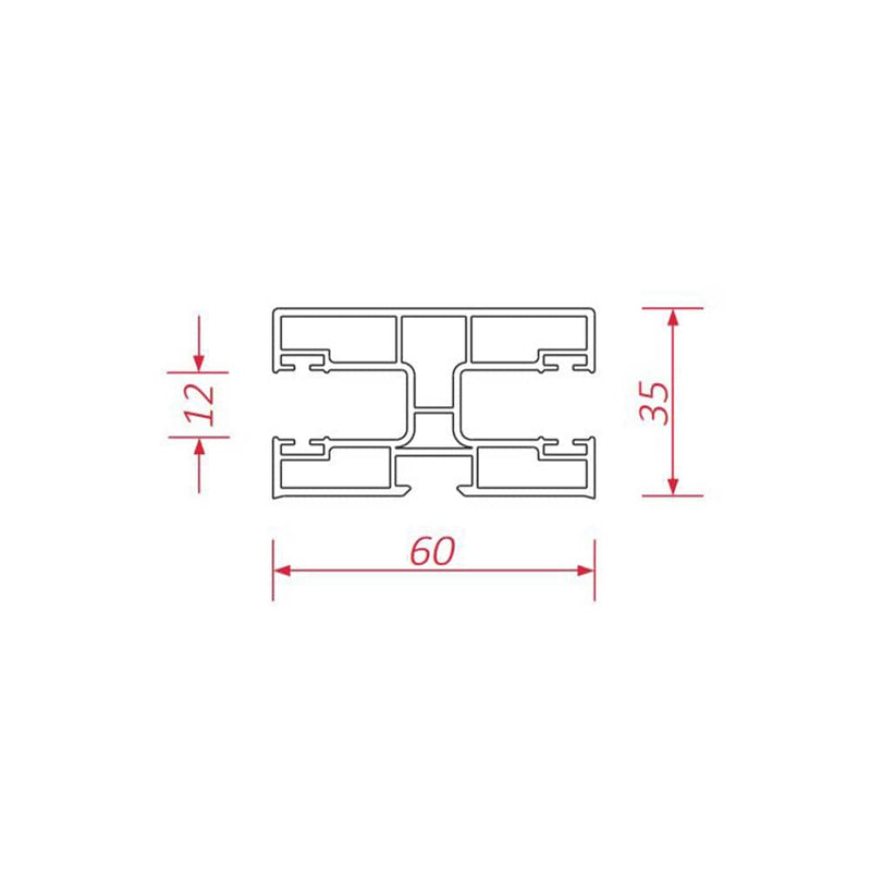BeClever Rolladen BeClever PVC Mini Doppelführungsschiene CBPG02