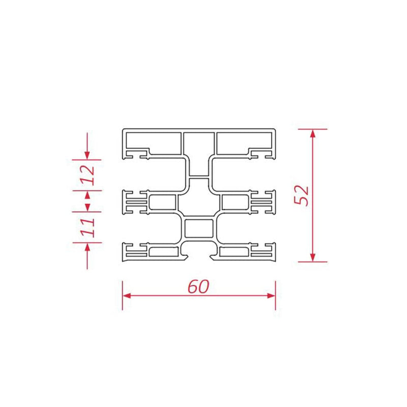 BeClever Rolladen BeClever PVC Mini Doppelführungsschiene mit Insektenschutz CBPG09