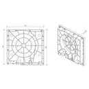 BeClever Rolladen BeClever Seitenwand des Kastens 245x255 CBAE30