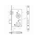 Blaugelb Tür Blaugelb Einsteckschloss PZW/65/72/8 DIN L 9083580