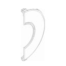 Deceuninck Rolladen Deceuninck Inoutic Abdeckplatte SCC2 17556