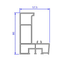 Deceuninck Rolladen Deceuninck Inoutic PVC Adapter für Rollladenführung RKRAG 17654