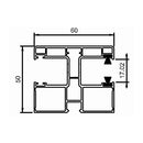 Deceuninck Rolladen Deceuninck Inoutic PVC Doppelführungsschiene RKN 11 15393