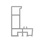 Deceuninck Rolladen Weiss / 100cm Deceuninck Inoutic PVC Adapter für Rollladenführung RKRAG 17654