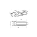 Eckermann Rolladen Eckermann gefederte Walzenkapsel inkl. Sicherungsring SW40