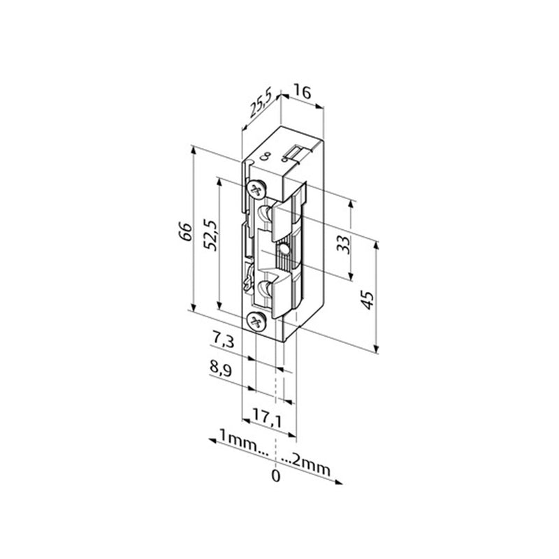 effeff Elektro-Türöffner 118E190 A7166