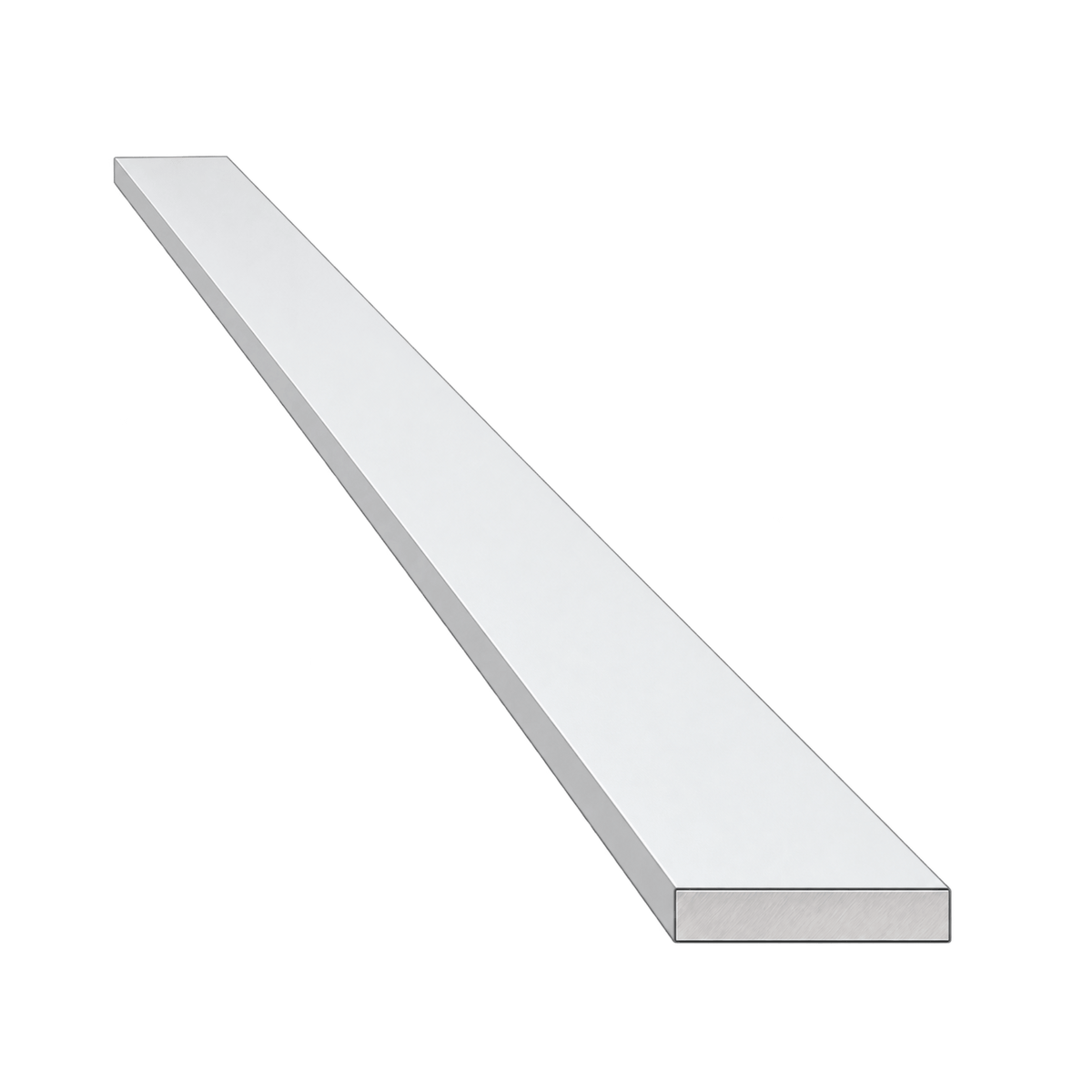 Eko Okna Fenster 40cm ALU Flachstange 30/2 Pulverbeschichtet Weiss RAL9016