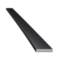 Eko Okna Fenster 50cm ALU Flachstange 20/2 Pulverbeschichtet Schwarz Matt RAL9005