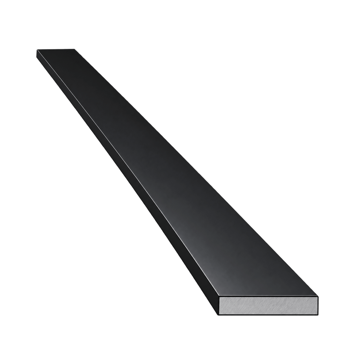 Eko Okna Fenster 50cm ALU Flachstange 20/2 Pulverbeschichtet Schwarz Matt RAL9005