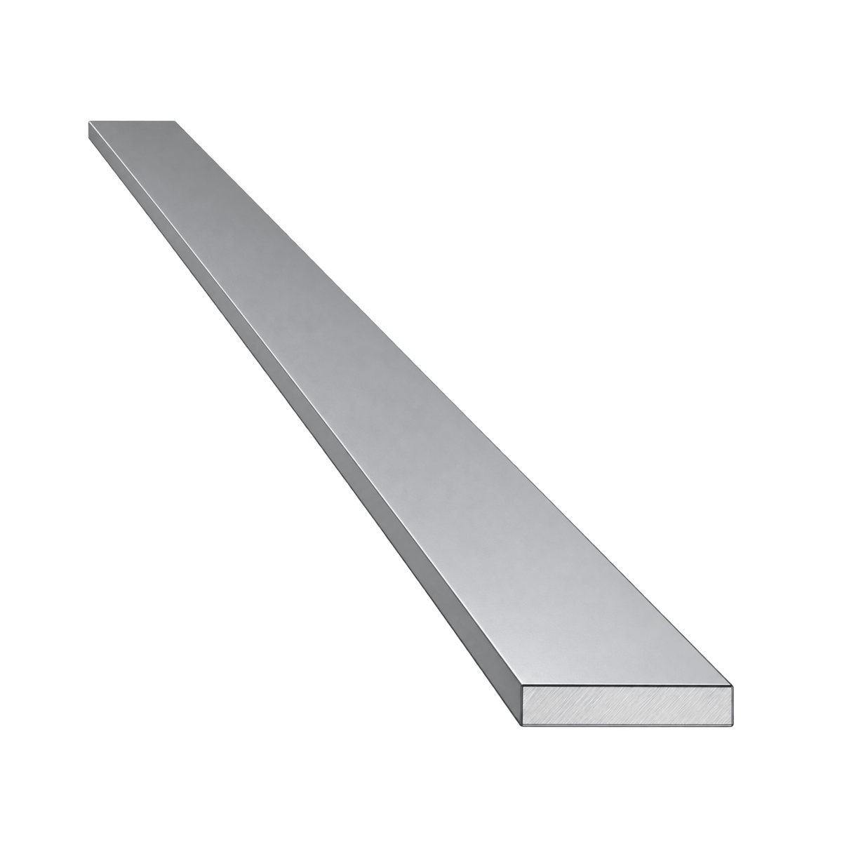 Eko Okna Fenster ALU Flachstange 50/2 Pulverbeschichtet Weißaluminium RAL9006