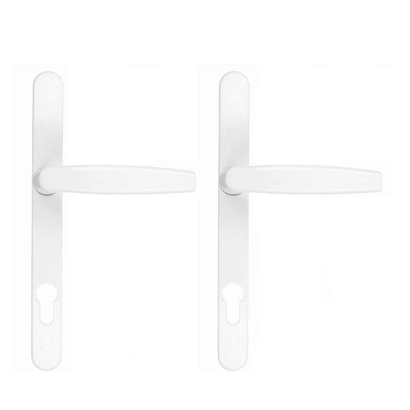 Eko Okna Fenster Eko Okna Drückergarnitur Victory DHS 32mm Oval Flachgriff-Griff Weiss