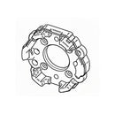 Elero Rolladen Elero Wandlager Motorlager RevoLine Alu Teilkreis 48/60 230030301