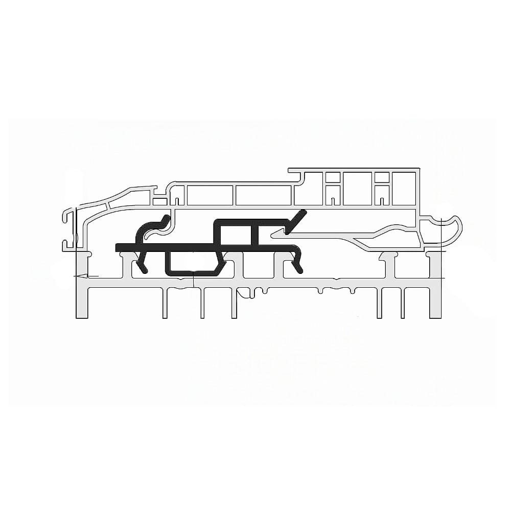 Exte Rolladen 100cm Exte Adapter Kasten-Rahmenverbindung Salamander 5402BF
