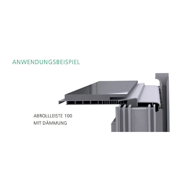 Exte Rolladen Exte Gegenbürste Aussen 6,7x8mm Grau R881