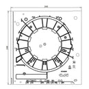 Exte Rolladen Exte Kopfstück Neo XT 250x240 Rechts 5703250R