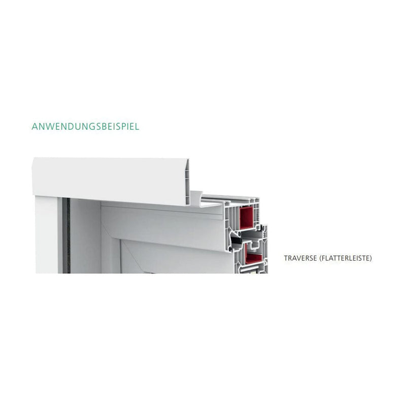 Exte Rolladen Exte PVC-Traverse 60/10 Weiss 9054
