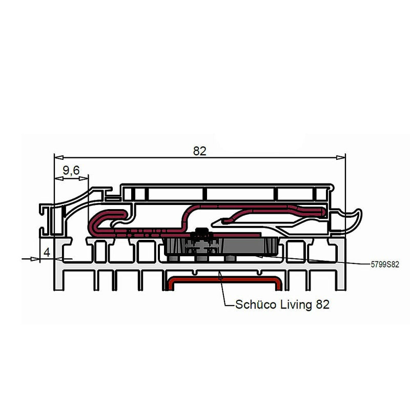 Exte Rolladen Exte Raster Schüco 82mm 5799S82
