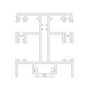 Exte Rolladen Weiss / 100cm Exte ALU-Maxi Doppelführungsschiene R166