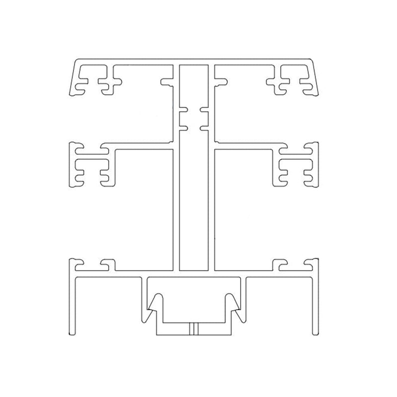 Exte Rolladen Weiss / 100cm Exte ALU-Maxi Doppelführungsschiene R166