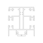 Exte Rolladen Weiss / 100cm Exte ALU-Mini Doppelführungsschiene R165