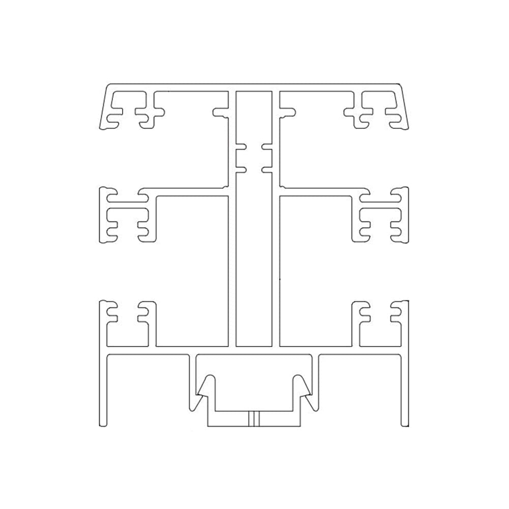Exte Rolladen Weiss / 100cm Exte ALU-Mini Doppelführungsschiene R165