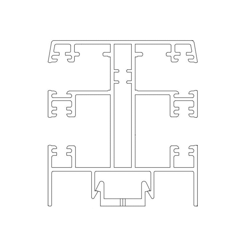 Exte Rolladen Weiss / 100cm Exte ALU-Mini Doppelführungsschiene R165