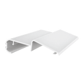 Exte Rolladen Weiss / 100cm Exte PVC-Abrollleiste 85 mit Dichtlippe 5010004