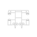 Exte Rolladen Weiss / 100cm Exte PVC-Maxi Doppelführungsschiene R162