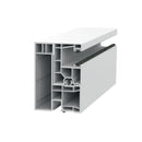 Exte Rolladen Weiss / 100cm Exte PVC-Maxi Einzelführungsschiene 50871