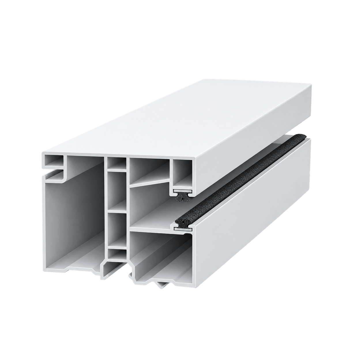 Exte Rolladen Weiss / 40cm Exte PVC-Mini Einzelführungsschiene 50901