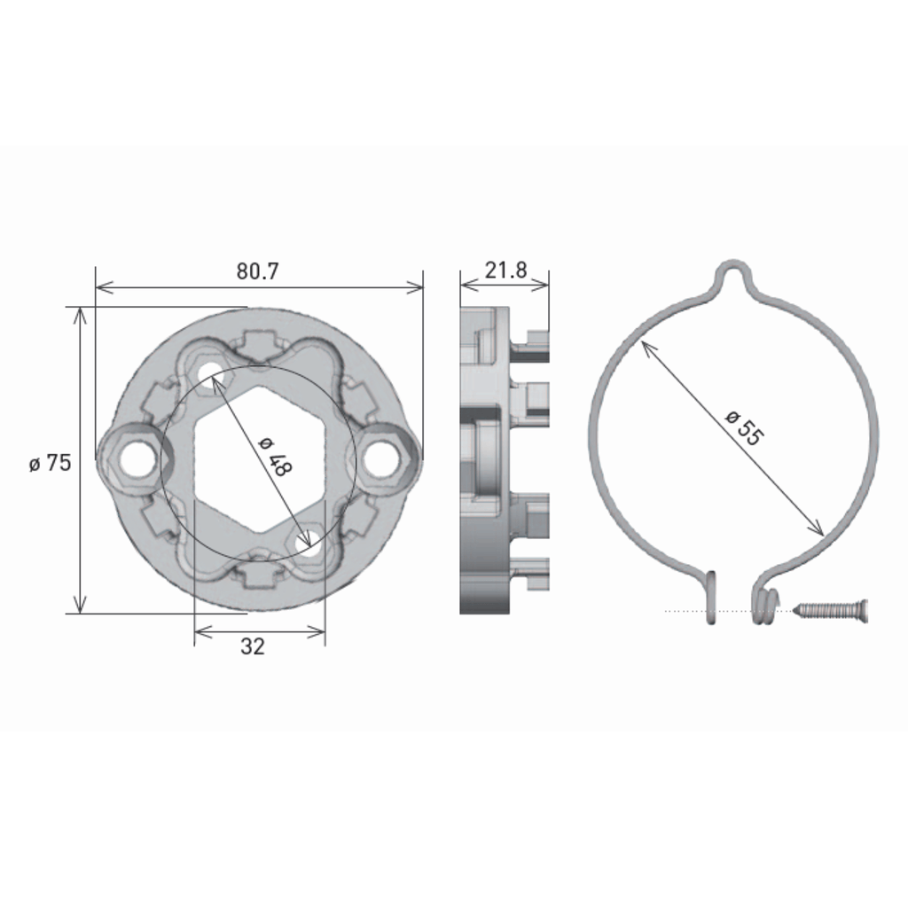 Gaposa Rolladen Gaposa Motorlager S50-S60 (M) AXPR5Z