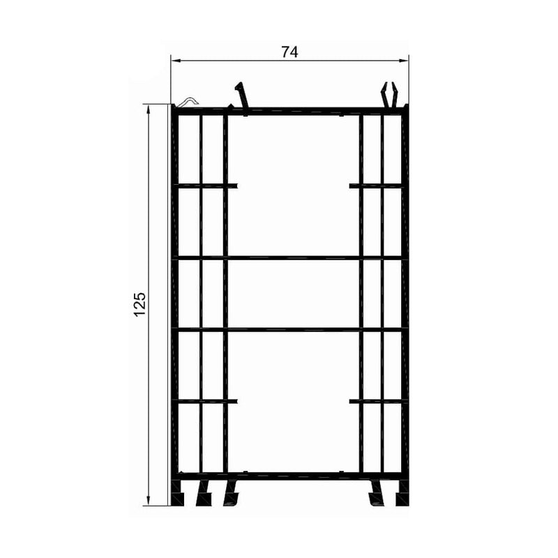 Gealan Fenster Gealan Blendrahmen Verbreiterung 74/125 2311