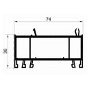 Gealan Fenster Gealan Blendrahmen Verbreiterung 74/36 7290