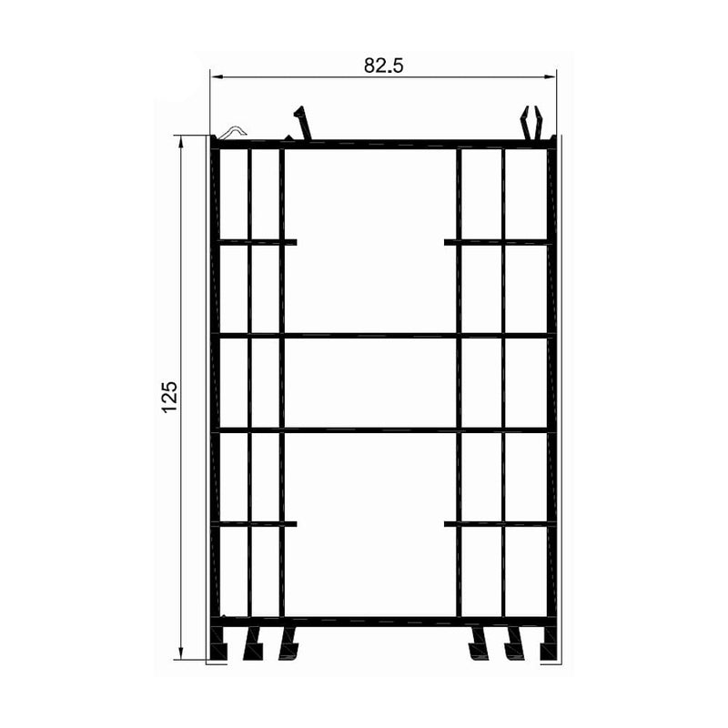 Gealan Fenster Gealan Blendrahmen Verbreiterung 82,5/125 5203