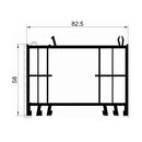 Gealan Fenster Gealan Blendrahmen Verbreiterung 82,5/58 5202