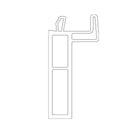 Gealan Fenster Weiss (ähnlich RAL9016) / 100cm Gealan Fensterbankanschlussprofil Sohlbankprofil 45/12 3216