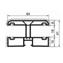 Gealan Rolladen Gealan PVC-Doppelführungsschiene 3347