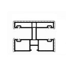 Gealan Rolladen Weiß / 100cm Gealan PVC-Doppelführungsschiene 2276
