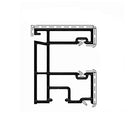 Gealan Rolladen Weiß / 100cm Gealan PVC-Einzelführungsschiene 2224