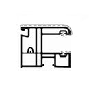 Gealan Rolladen Weiß / 100cm Gealan PVC-Einzelführungsschiene 3348