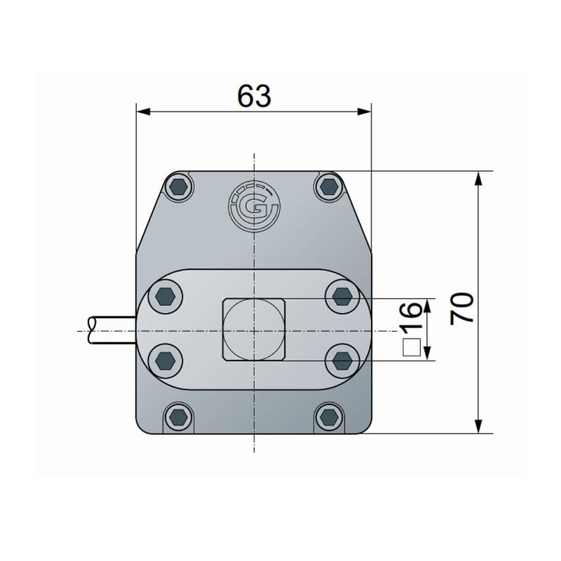 Geiger Antriebstechnik Rolladen Geiger Funk Rolladenmotor GB45MR-10/15 NHK 10Nm