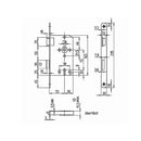 Gelbrot Tür Gelbrot Einsteckschloß 55 Dorn 20 Stulp BB 72 8 mm Nuß ls Klasse 1 Links