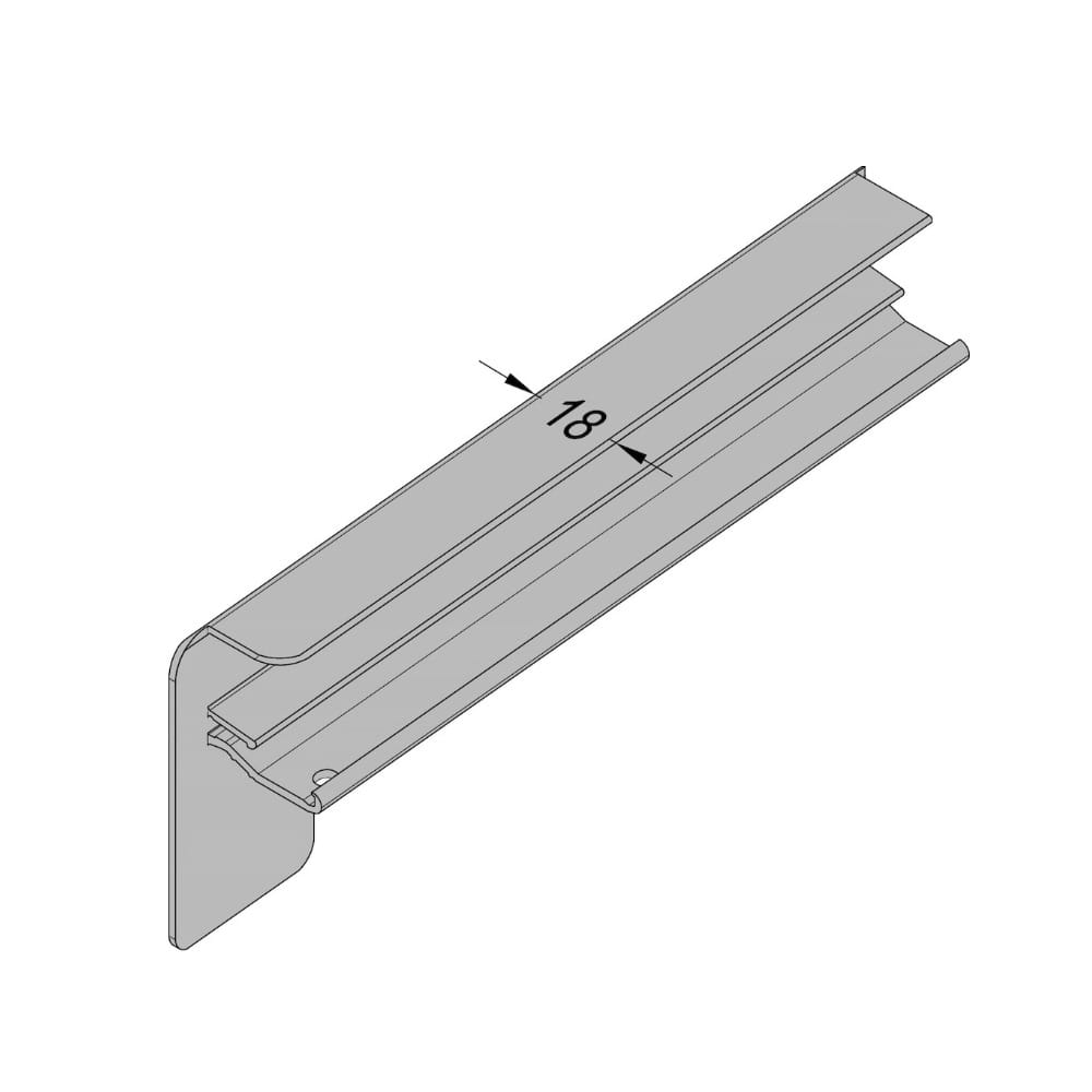 Gutmann Fenster Gutmann Alu-Bordstück B406AL 70mm 320173 Links