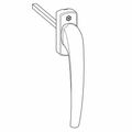 Hautau Fenster Hautau HKS Griff Z/E 201 EG Weiss 170741