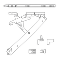 Hautau Fenster Hautau PRIMAT FL 190 Set für Oberlichtöffner Ausführung E Weiss 173005
