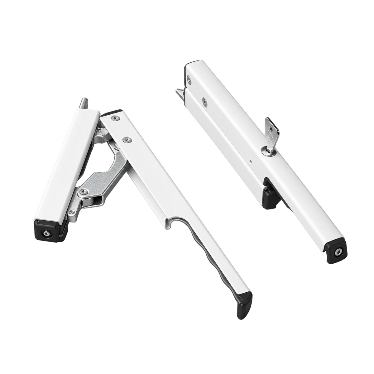 Hautau Fenster Hautau Primat FL190 Handhebel abschließbar einzeln Weiss 171053