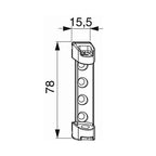 Maco Fenster Maco Scherenlager PVC mit 3 mm Positionszapfen 52480
